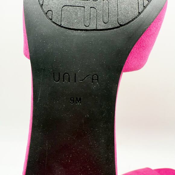Unisa Womens Venley Heeled Sandal US 9 M EU 39.5 Pink Slip On NWOB - Picture 13 of 13